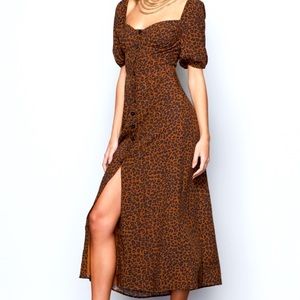 Good American Cheetah Maxi Dress